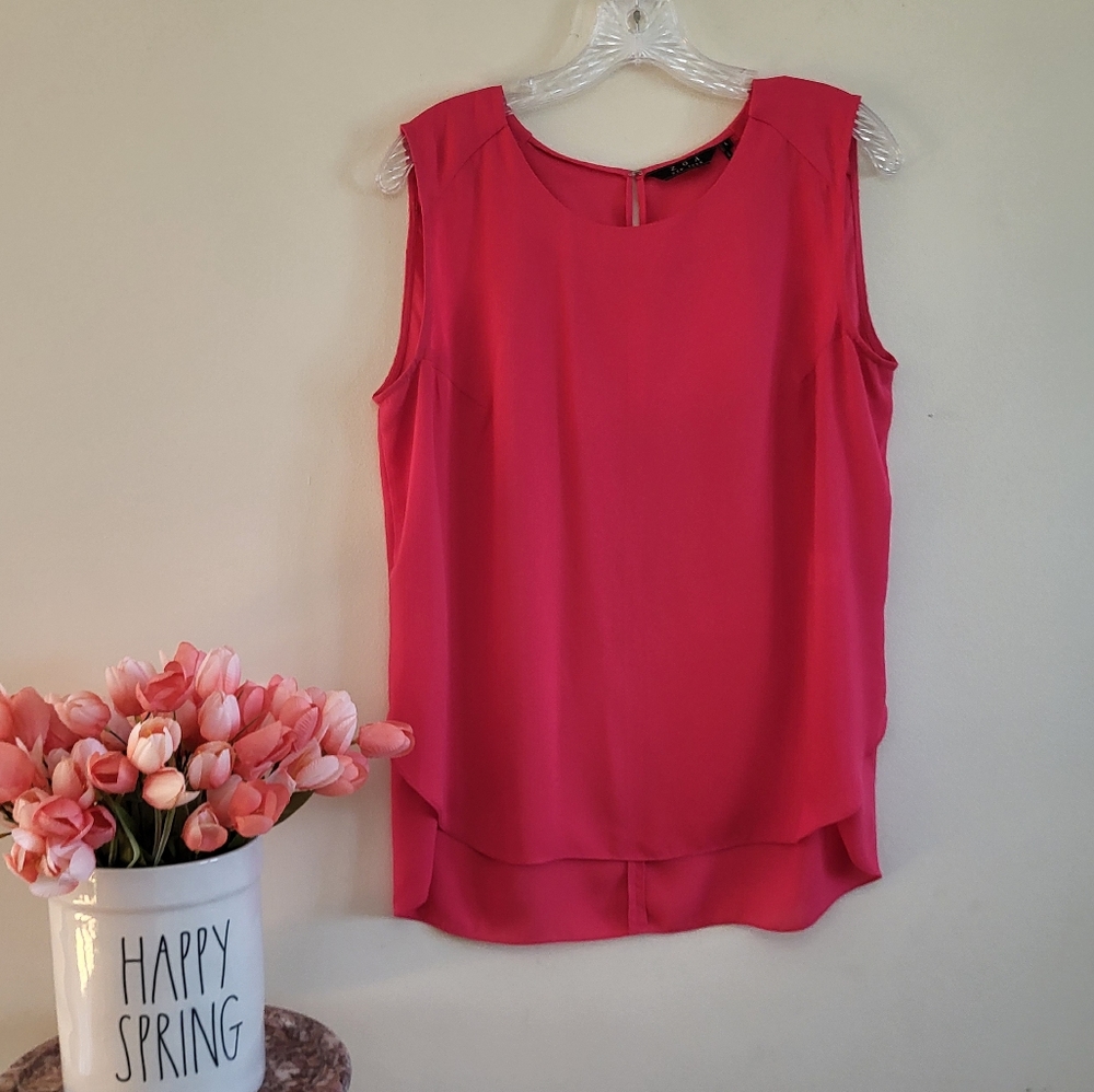 ZOA New York Sleeveless Blouse Pink  L